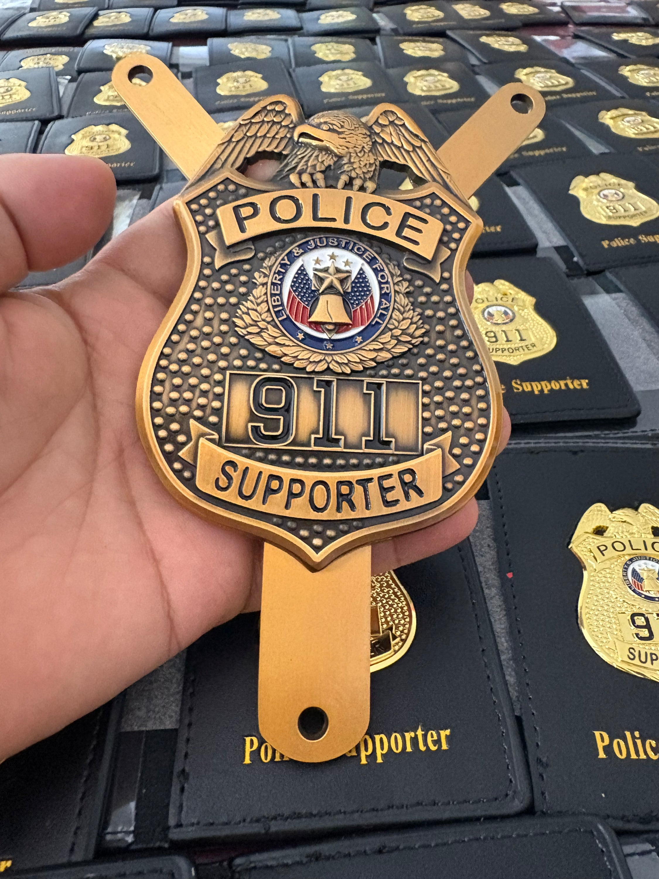 Law Enforcement car window supporter shield