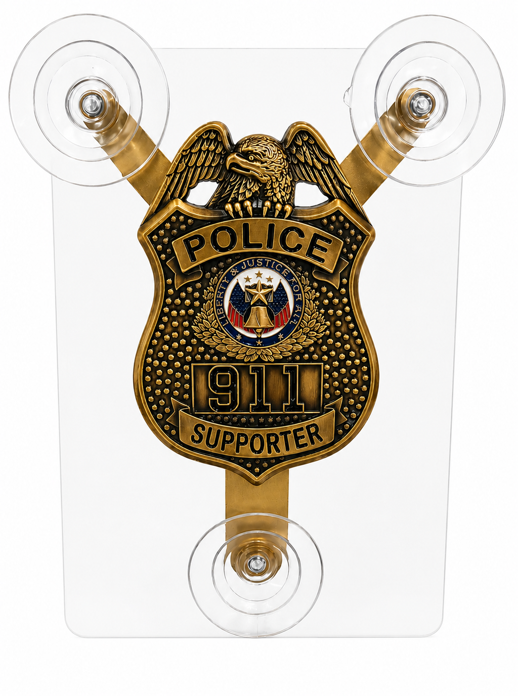Law Enforcement car window supporter shield