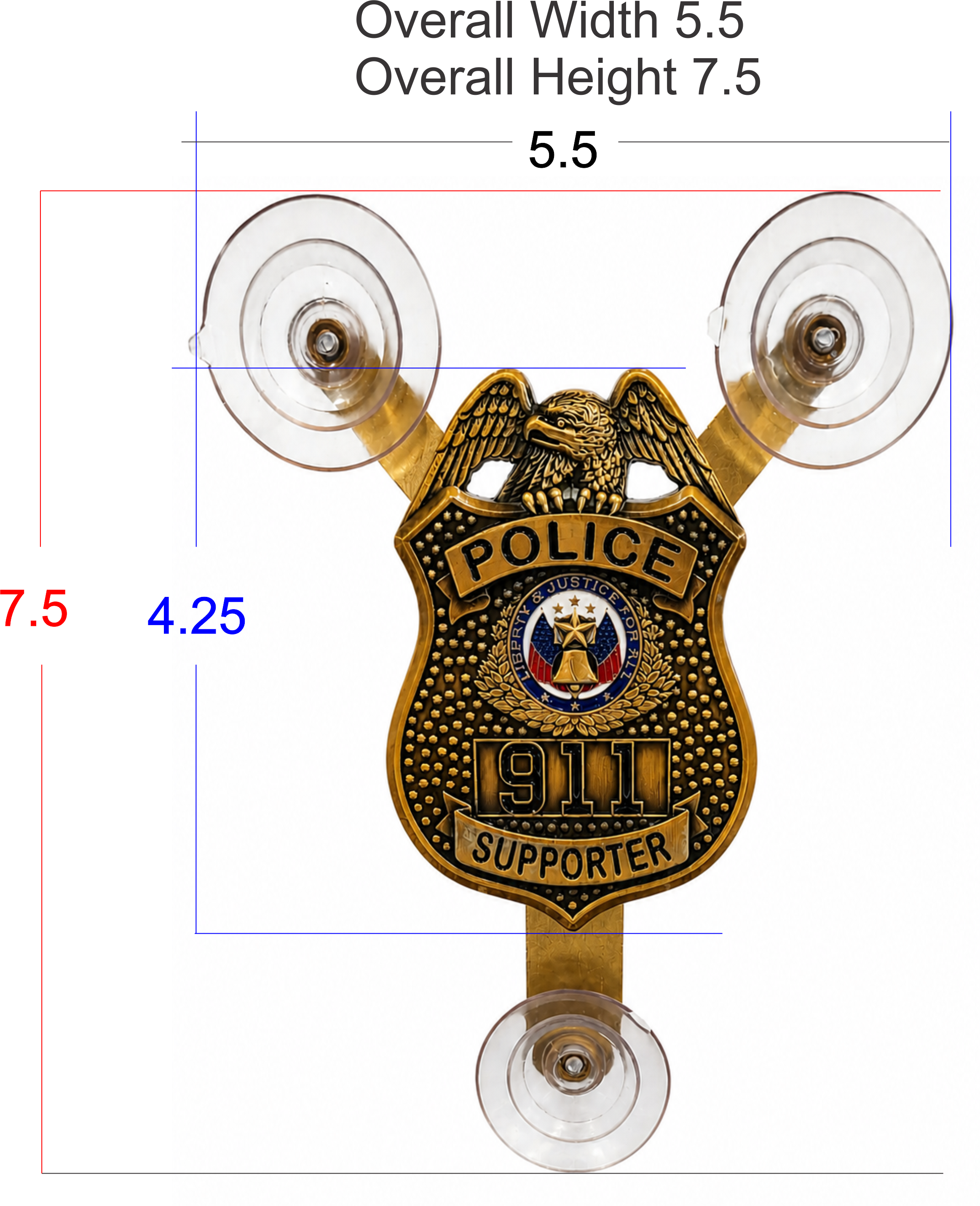 Law Enforcement car window supporter shield