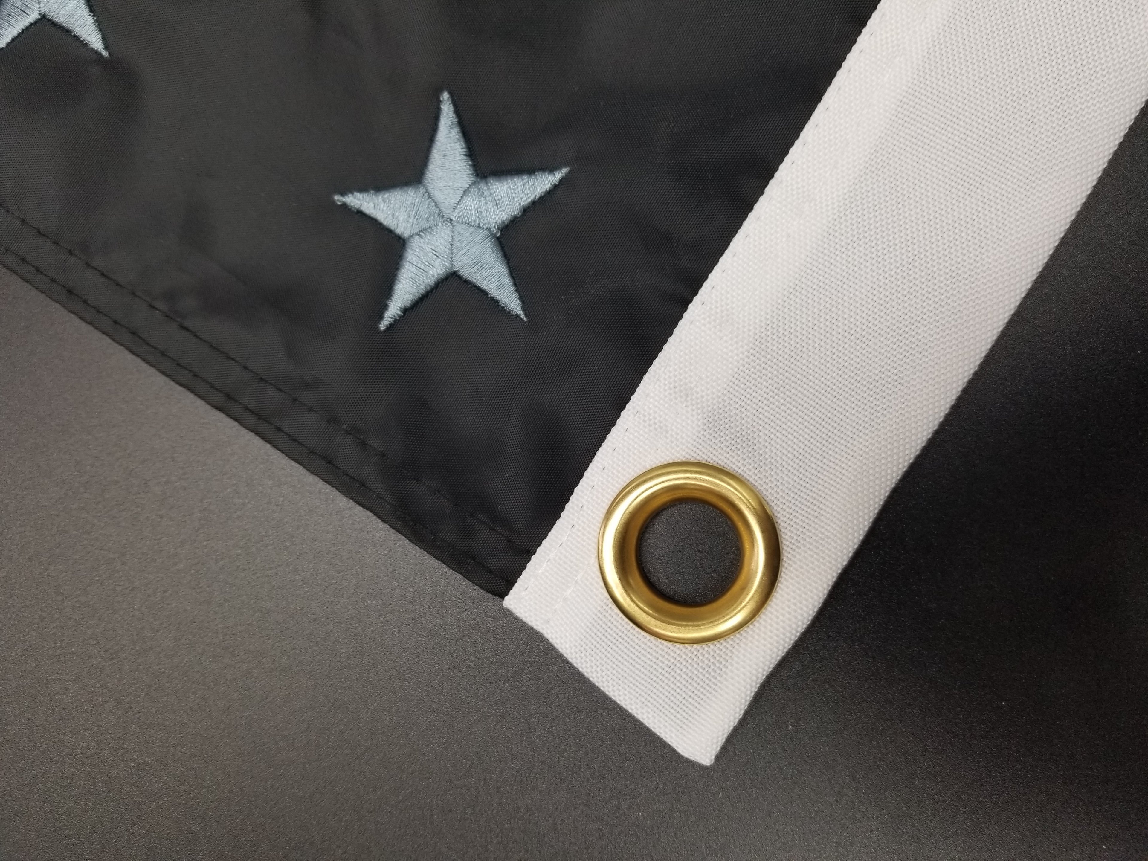 Embroidered Blue Line Flag